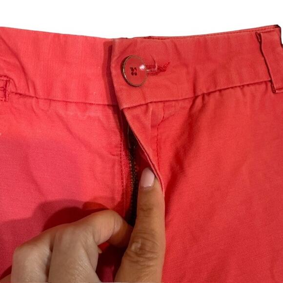 Gap Pink Cotton Boyfriend Roll Up Khaki Chino Bermuda Shorts Women Sz 6 - Picture 5 of 12